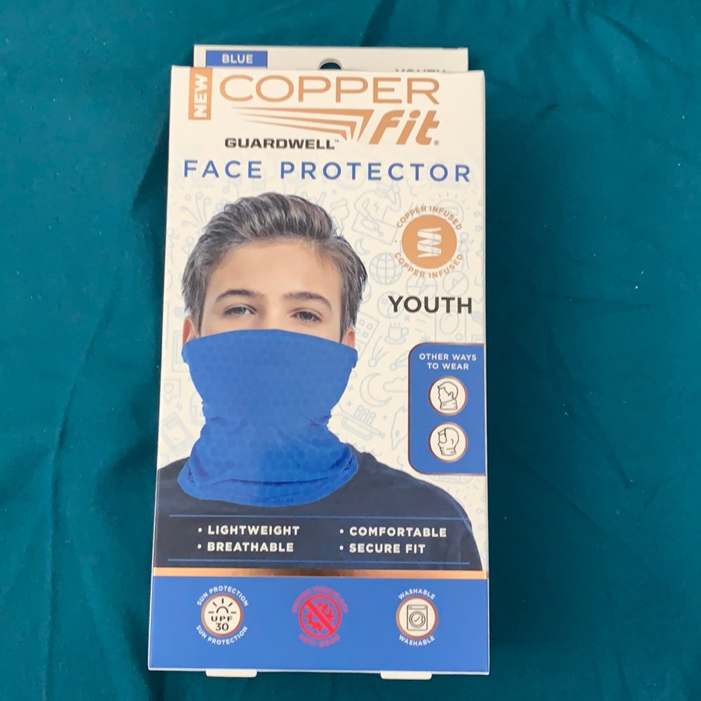 Copper Fit Face protector copper infused upf 30